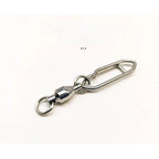 Stainless Steel Lure Snap Connector with Swivel Bearing for Fishing (N/A)