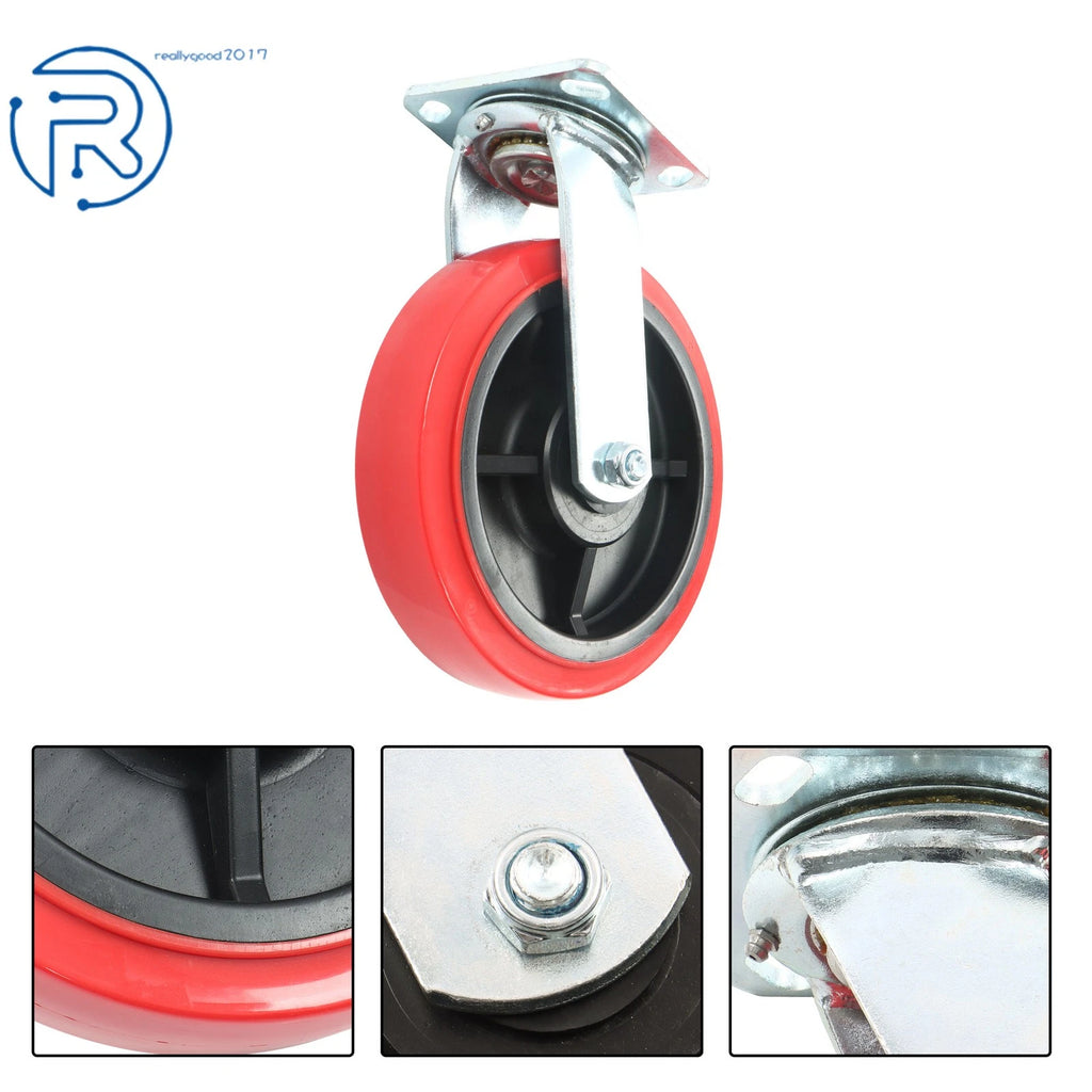 8" Heavy Duty Swivel Caster for Industrial Use (1500 lbs Capacity)