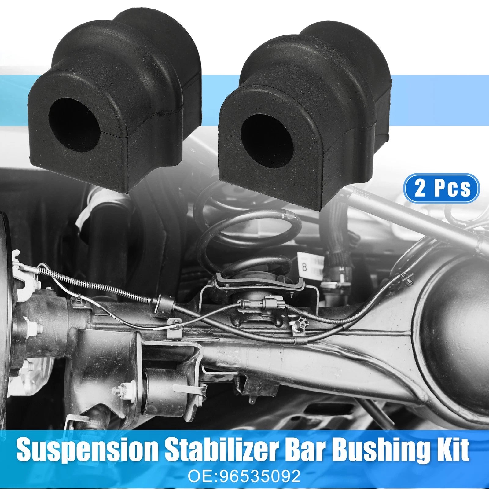 2 Pcs Suspension Stabilizer Bar Bushings No. 96535092 for Chevrolet Aveo (2004–2011)