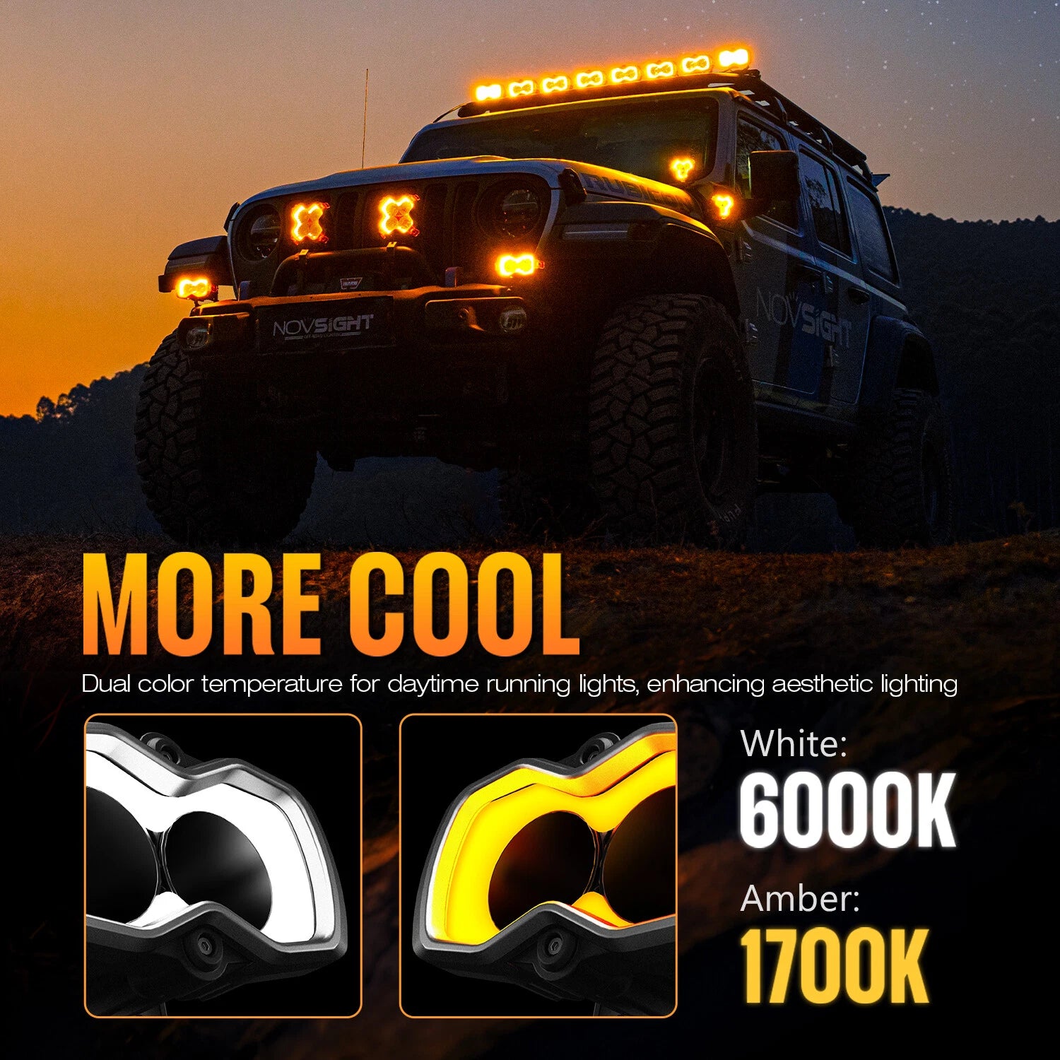 4.5" LED Work Light Bar for Truck SUV ATV (Offroad)