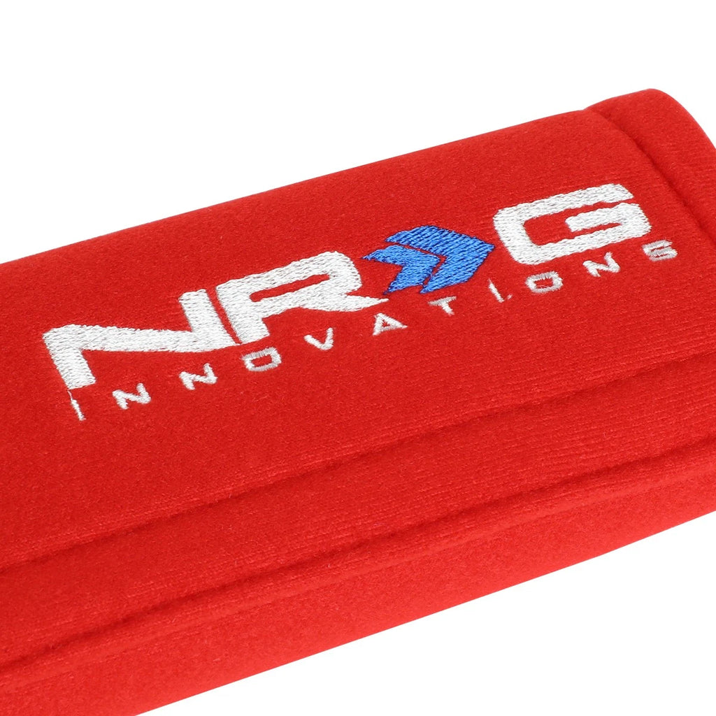 NRG Innovations SBP-35RD Racing Seat Belt Cover for Universal Fit (3.5")