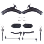 Suspension Kit for Nissan Rogue (2008–2013) - Front Lower Control Arms, Tie Rods