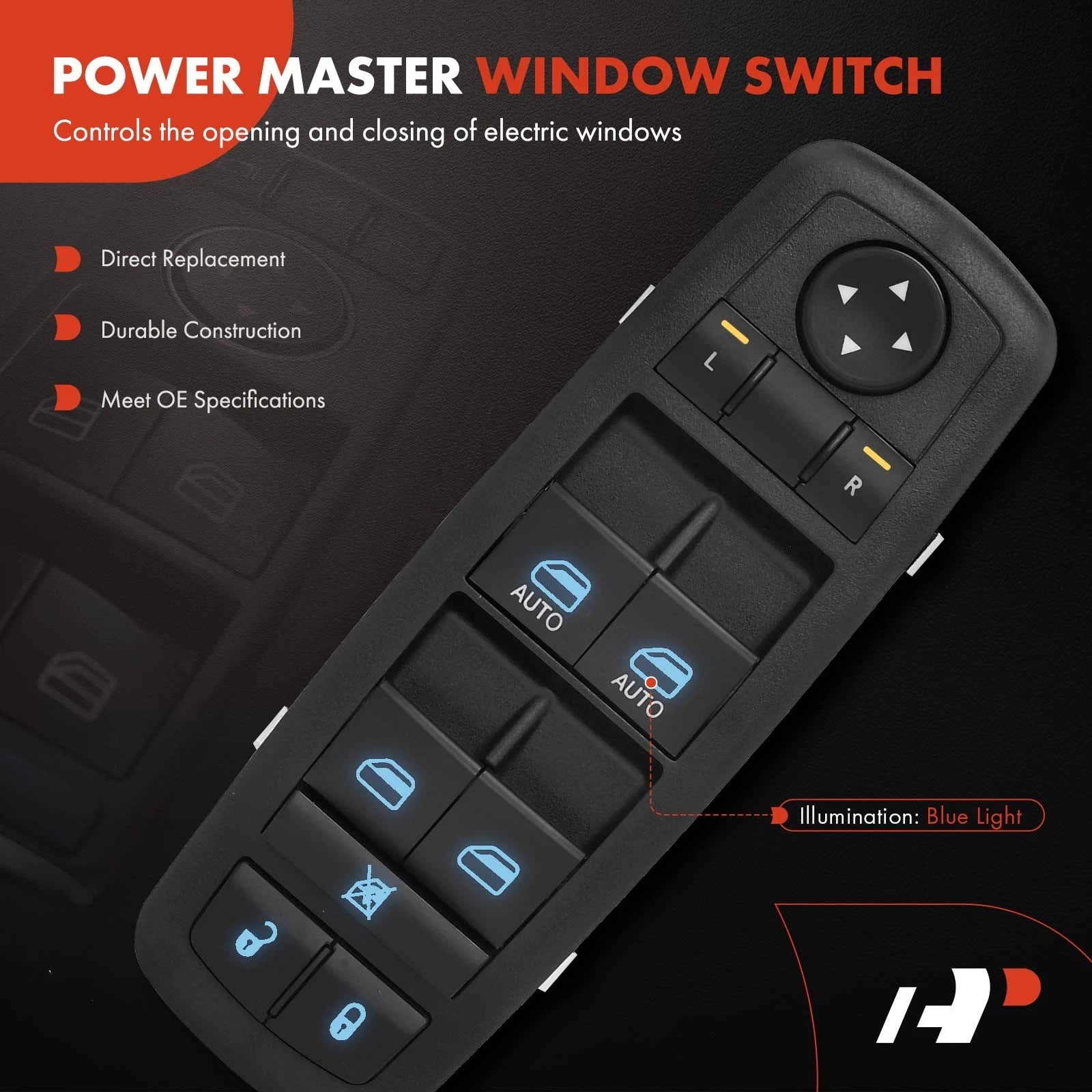 Power Window Switch for Ram 1500 2500, Jeep Cherokee (2006)
