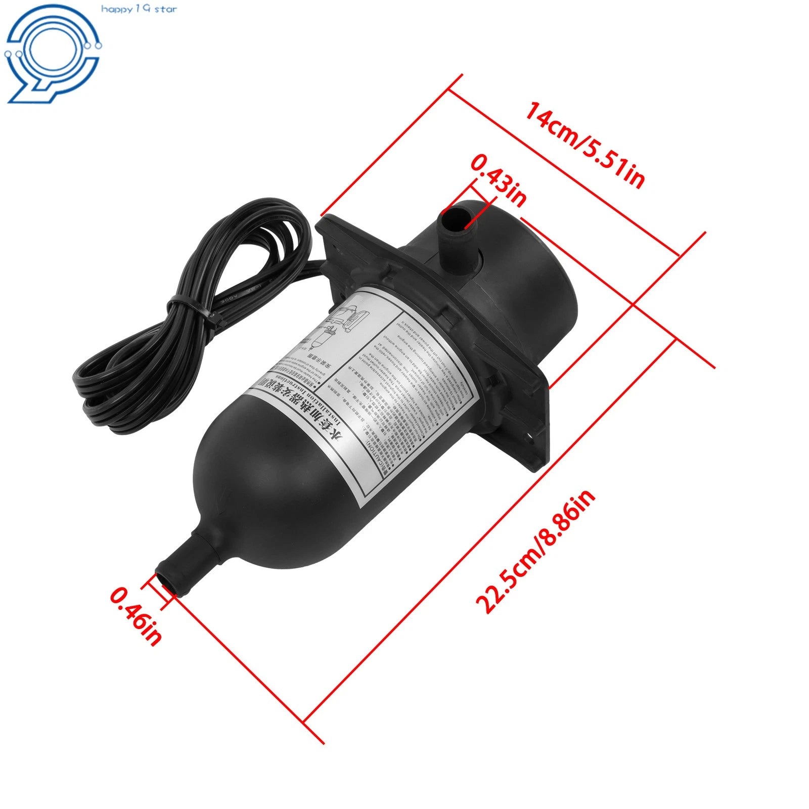Engine Coolant Heater for Hotstart (500 Watt, 120V)