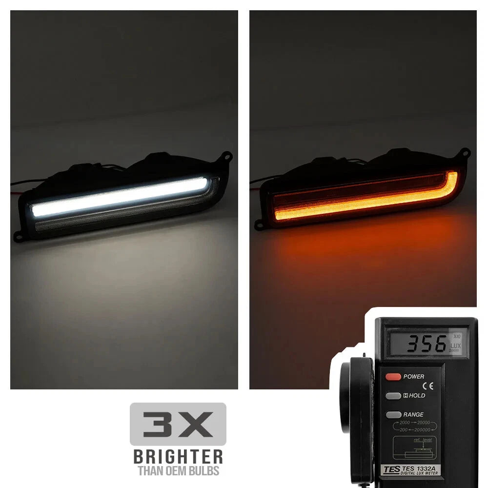 Clear LED Front Corner Turn Signal Parking Light for Jeep Cherokee XJ (1997–2001)