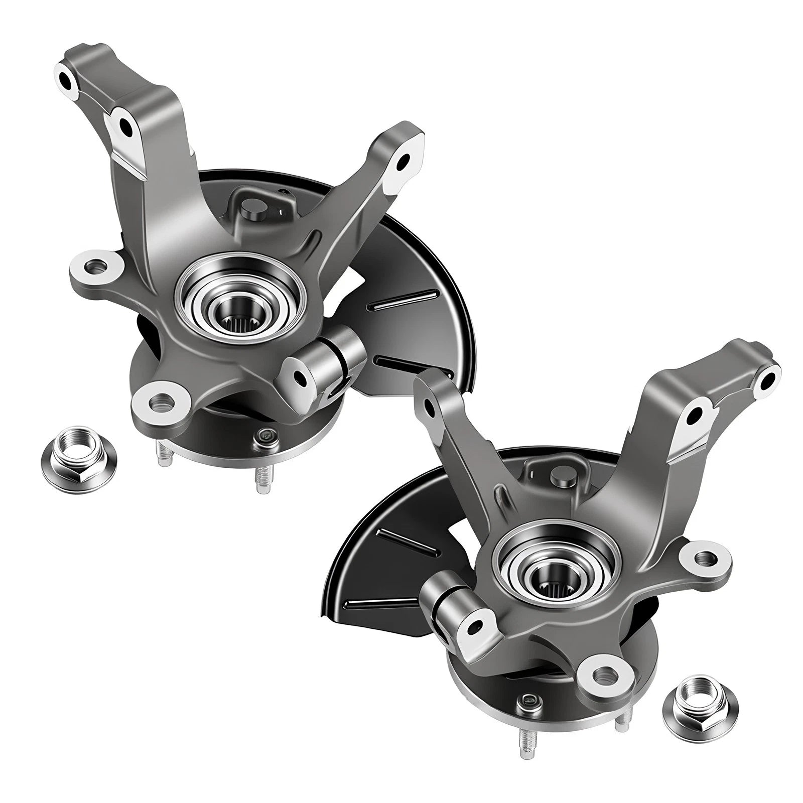 2X Front Steering Knuckle & Wheel Bearing Hub Assembly for Ford Mercury Mazda