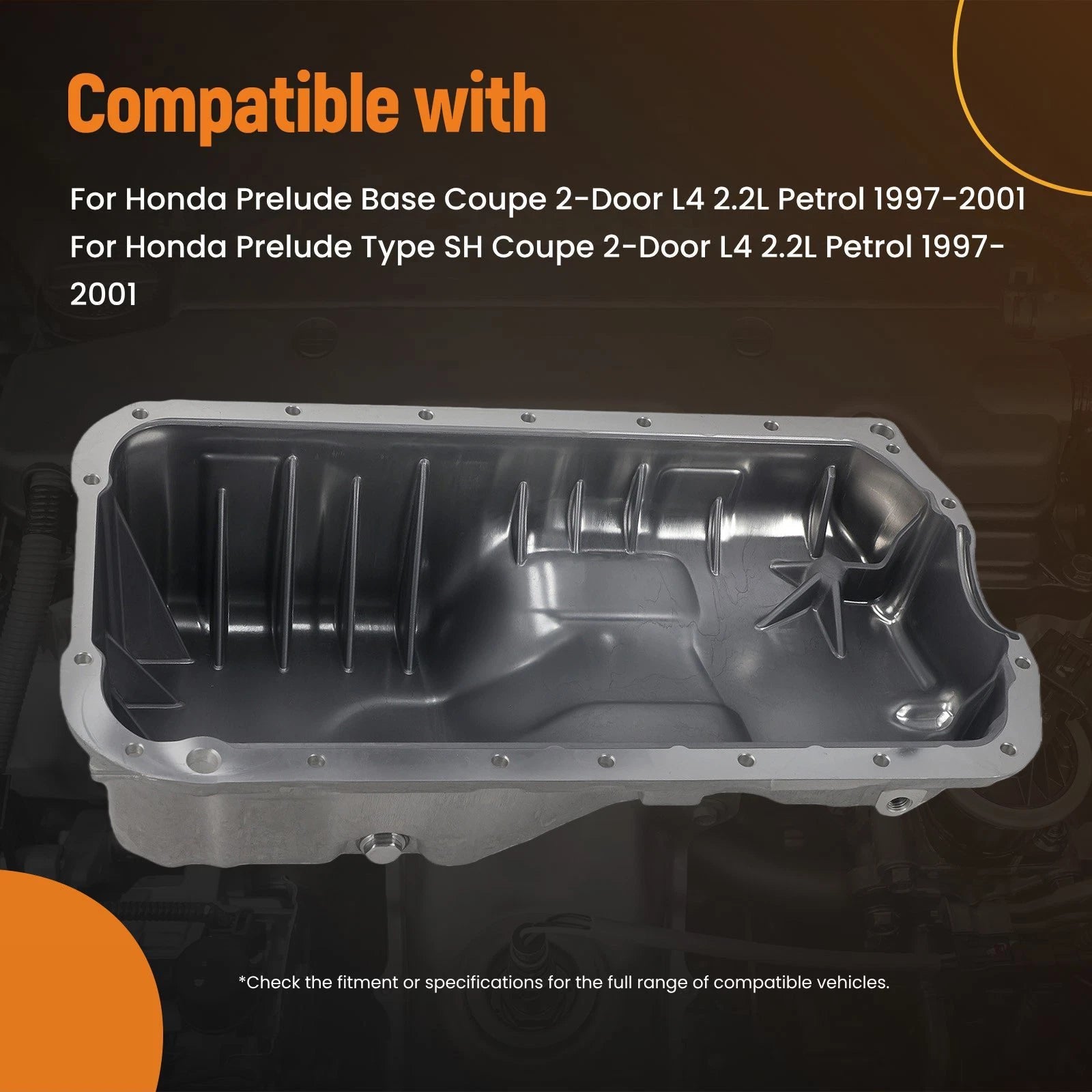 Engine Oil Pan Sump for Honda Prelude 1997-2001