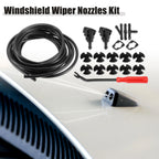 Set of 2 Front Windshield Washer Nozzle Kit for Dodge RAM (with 5M Hose)