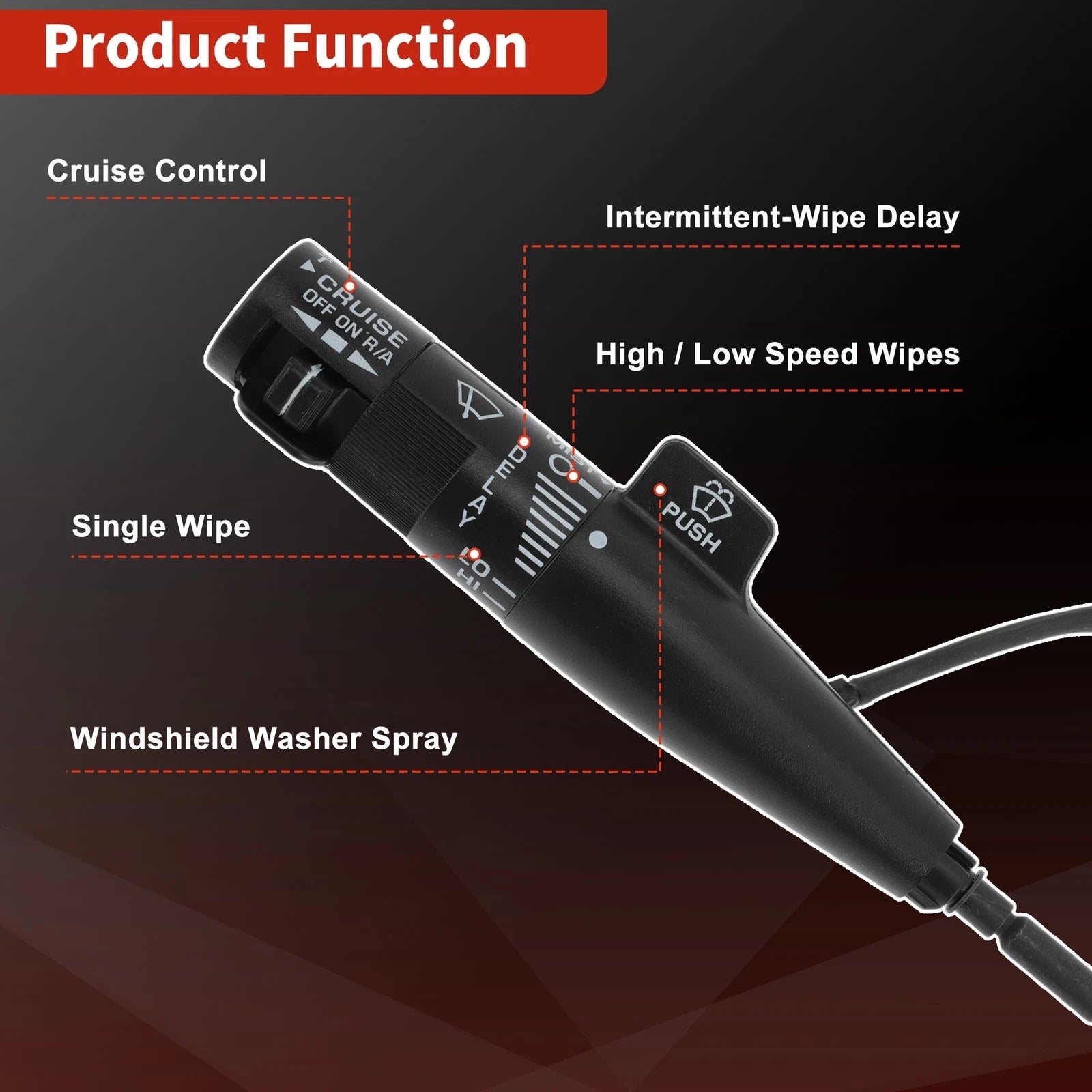 Turn Signal Switch Lever for Chevy GMC C/K 1500 2500 3500 (1995–2000)