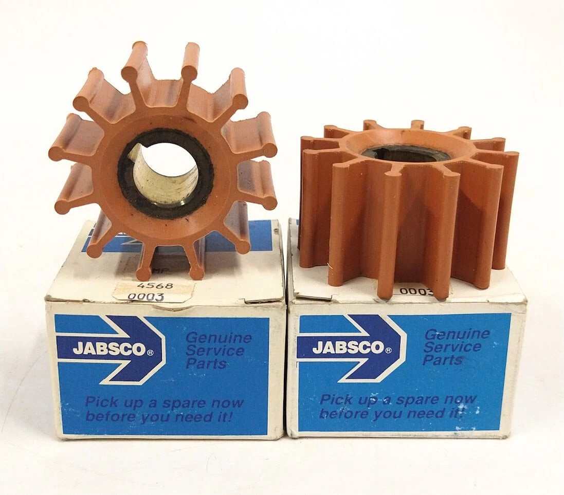 2X Water Pump Impeller for Jabsco 4568