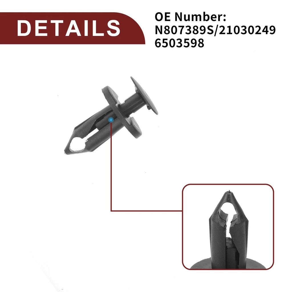 120pcs Front Fender Skirt Clip for Ford Escape (2008–2012) & Explorer (2002–2010)