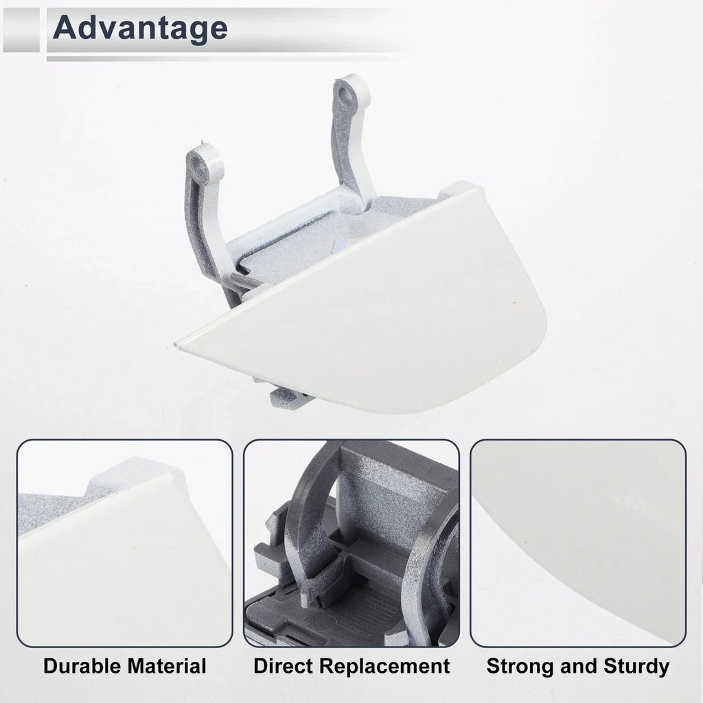 Front Right Bumper Headlight Washer Nozzle Cover Cap for BMW 750i White