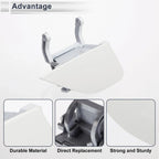 Front Right Bumper Headlight Washer Nozzle Cover Cap for BMW 750i White