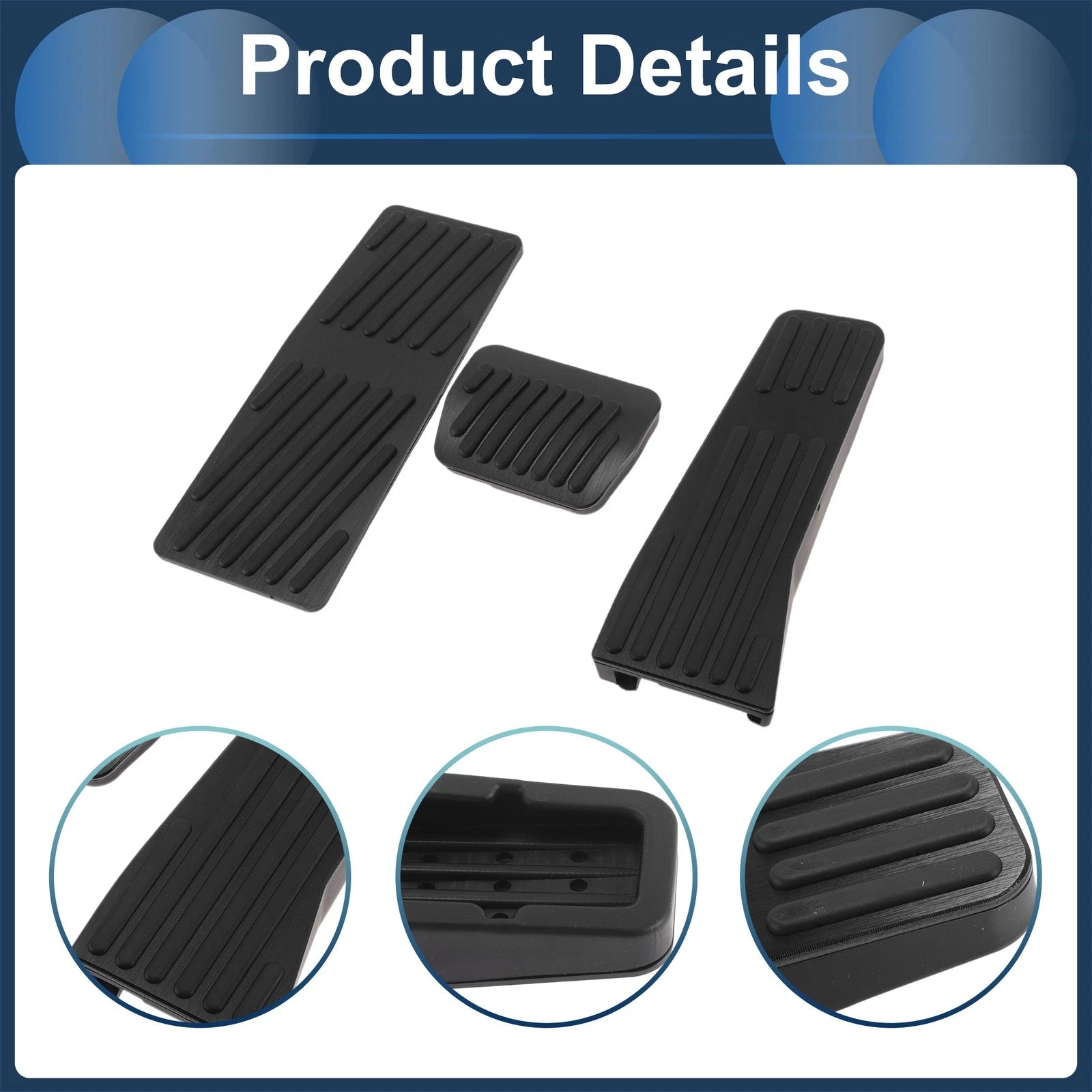 3 Pcs Automatic Foot Accelerator Pedal Covers for Mazda CX-50/CX-60 (2023–2025)