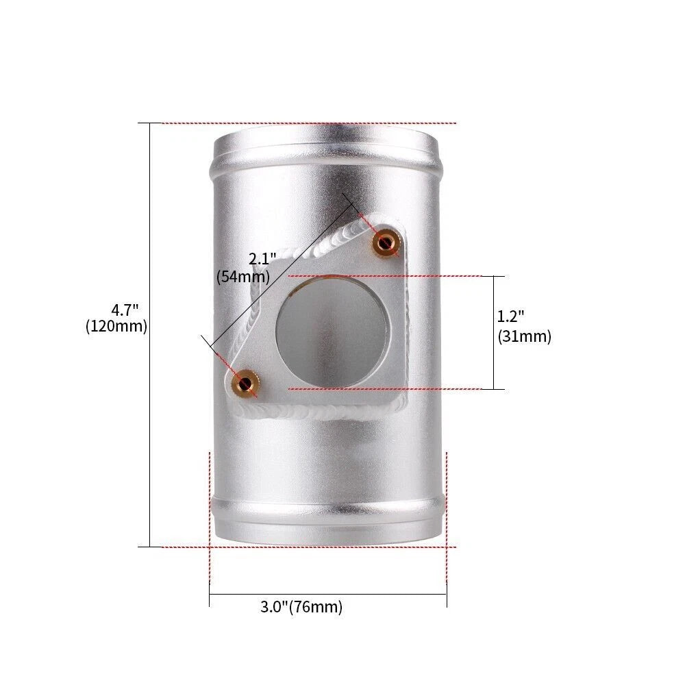 3" MAF Mass Air Flow Sensor Mount Adapter Tube for Subaru Suzuki