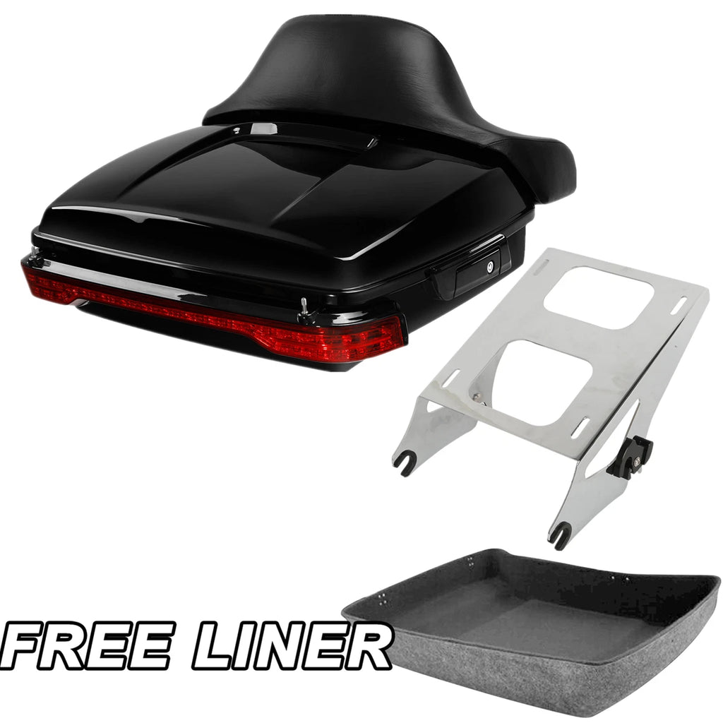 Chopped Trunk Pad & Brake Light Mount Rack for Harley Electra Glide (2014–Up)