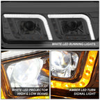 LED DRL + Signal Projector Headlights for Western Star 4800, Kenworth W900 (1981–2019)