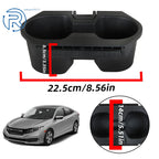 Center Console Cup Holder for Honda Civic (2016-2018) Black Plastic