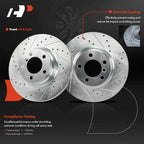 Set of 6 Drilled Brake Rotors & Pads for BMW 328i xDrive