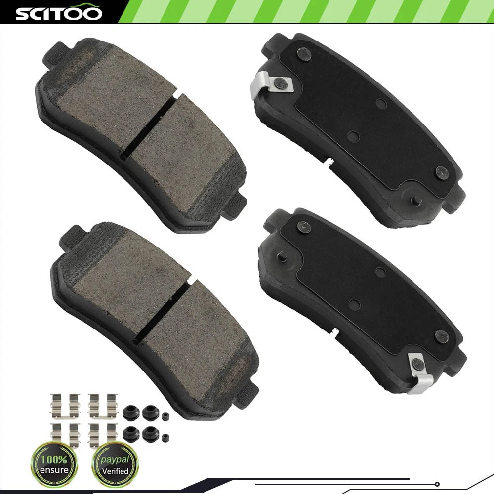 Rear Ceramic Brake Pads for Hyundai Accent, Kia Rio5 (2006–2011)