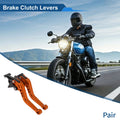 Adjustable Short Brake Clutch Levers for Honda CB599/CB600 Hornet (1998–2006) - Orange