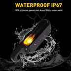 LED Turn Signals for Mini Motorcycle (Black, Amber)