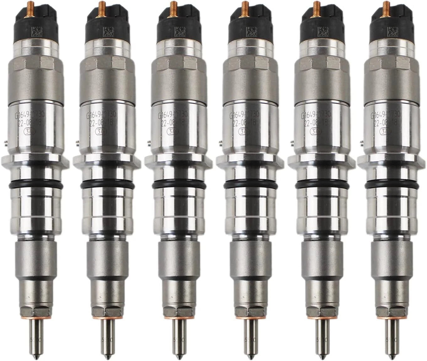 Set of 6 Fuel Injectors 0445120231 3976372 for Cummins QSB6.7 (2007–2021)