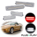 Set of 4 Clear LED Side Marker Lights for Pontiac Firebird (1998–2002)