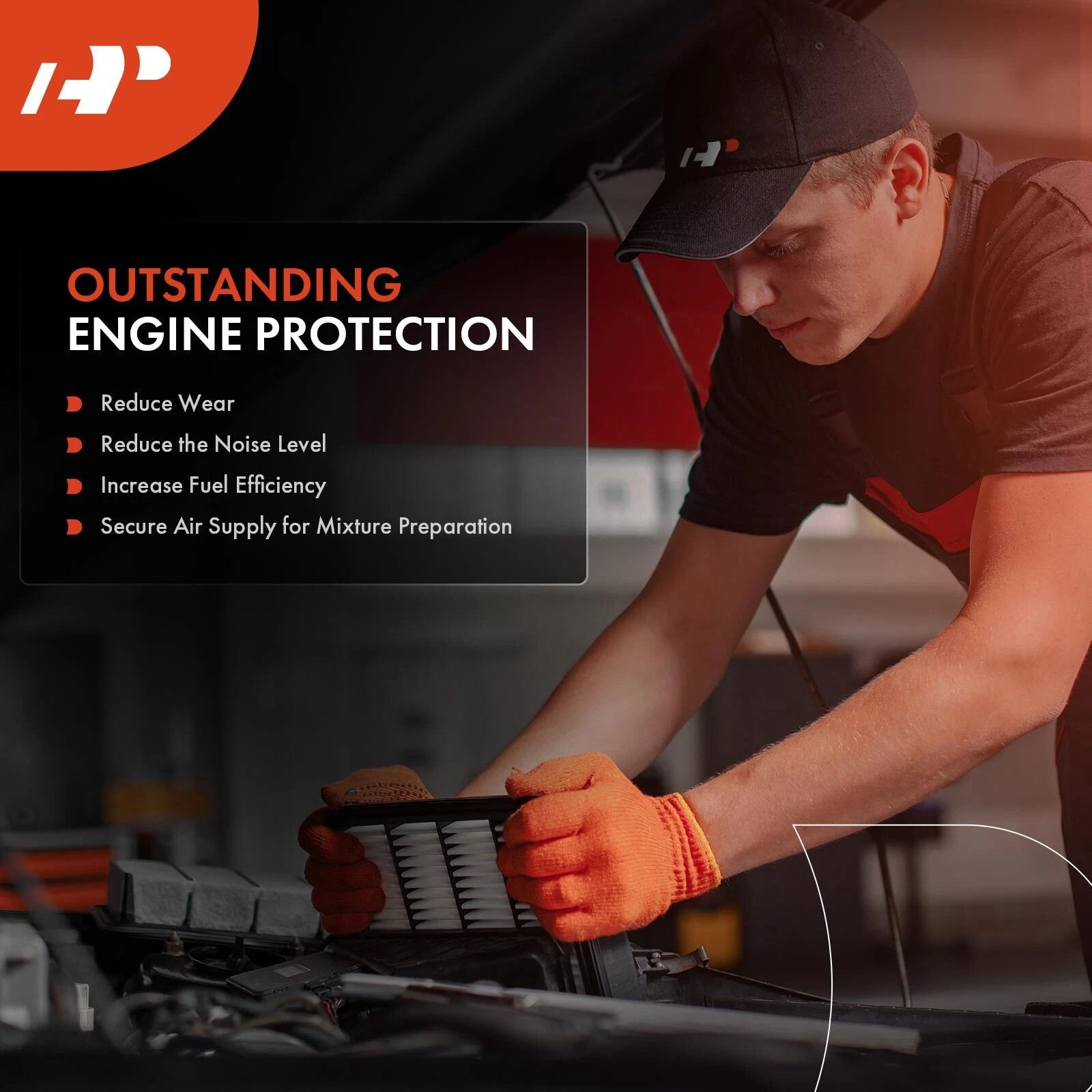 2x Engine Air Filter for Chevrolet Impala, Buick LaCrosse (2006-2011)