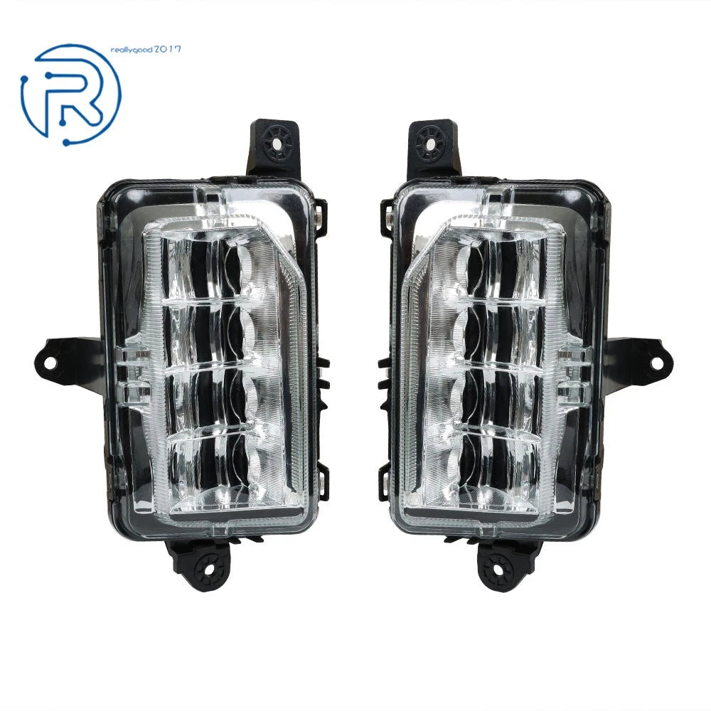 Set of 2 LED Fog Lights with Bezel for GMC Sierra 1500 Denali/AT4/SLT (2019–2021)