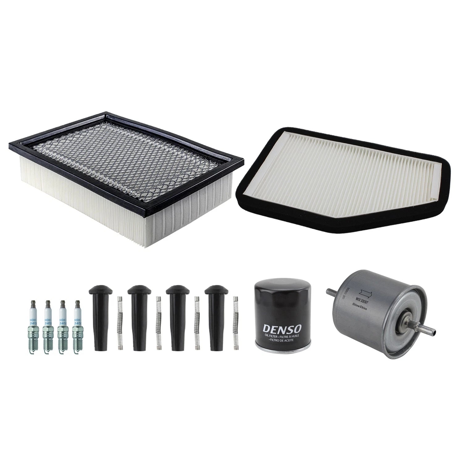 Tune Up Kit with 4 NGK Spark Plugs & Boots for Ford Escape (2001–2007)