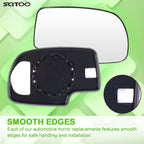 Set of 2 Mirrors Glass for Yukon Suburban Avalanche Silverado Sierra (1999–2007)