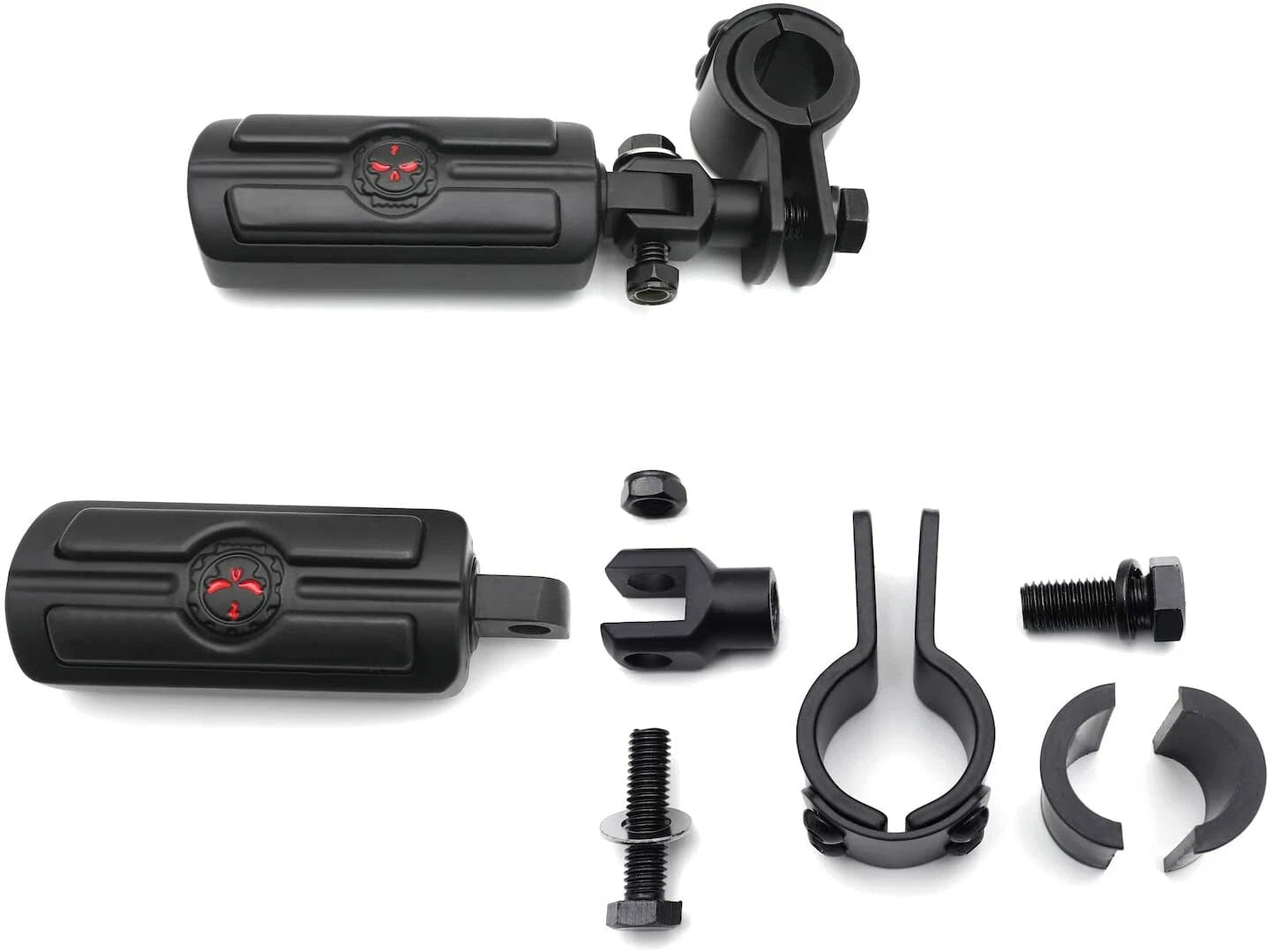 Highway Engine Guard Crash Bar Foot Pegs for Motorcycle (1" & 1 1/4")