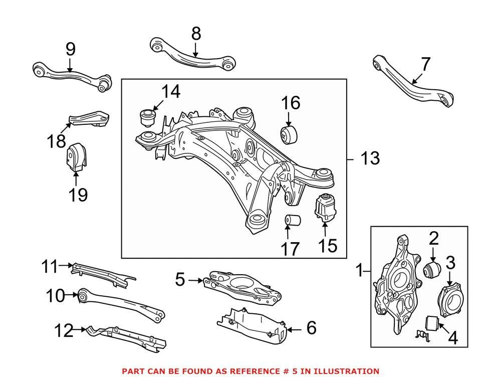 Suspension Control Arm Rear Lower for Mercedes (2008–2015) 2043503506
