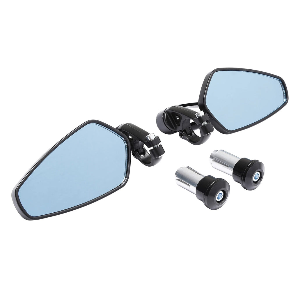 7/8" Handlebar Bar End Rear-View Mirrors for Honda Yamaha Suzuki BMW