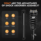 Set of 4 Complete Loaded Struts & Rear Shocks for Ford Fusion Mercury Milan (2006–2009)