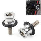 8MM Swingarm Spools Slider Screws for KAWASAKI ZX6R (2012-2021) Silver CNC