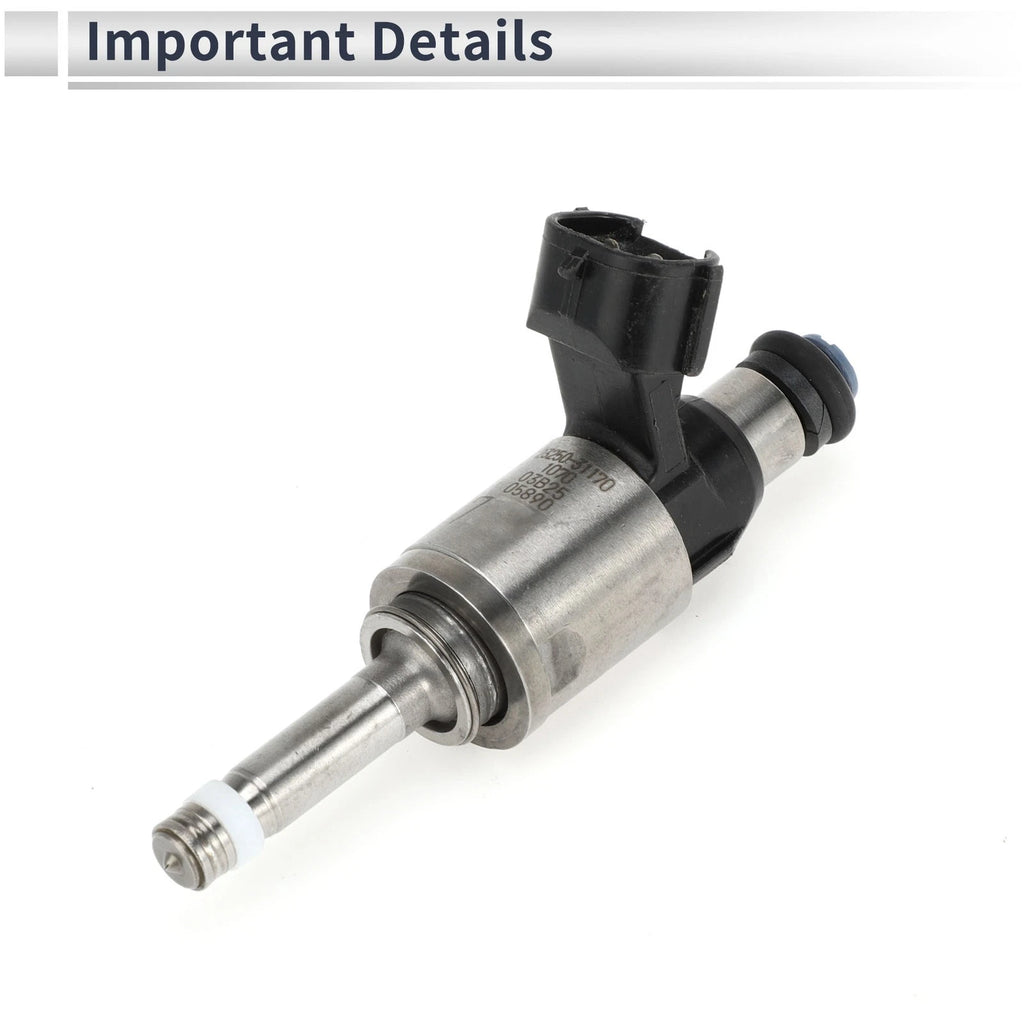 Fuel Injector for Lexus GS350 (2016–2019) 1 Pc Black Silver Tone