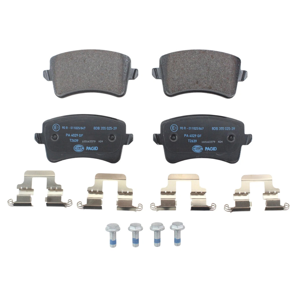 DuraGo Rear Rotor & Low-Met Disc Brake Pad Kit for Audi A4 A5 Q5 (2009–2016)