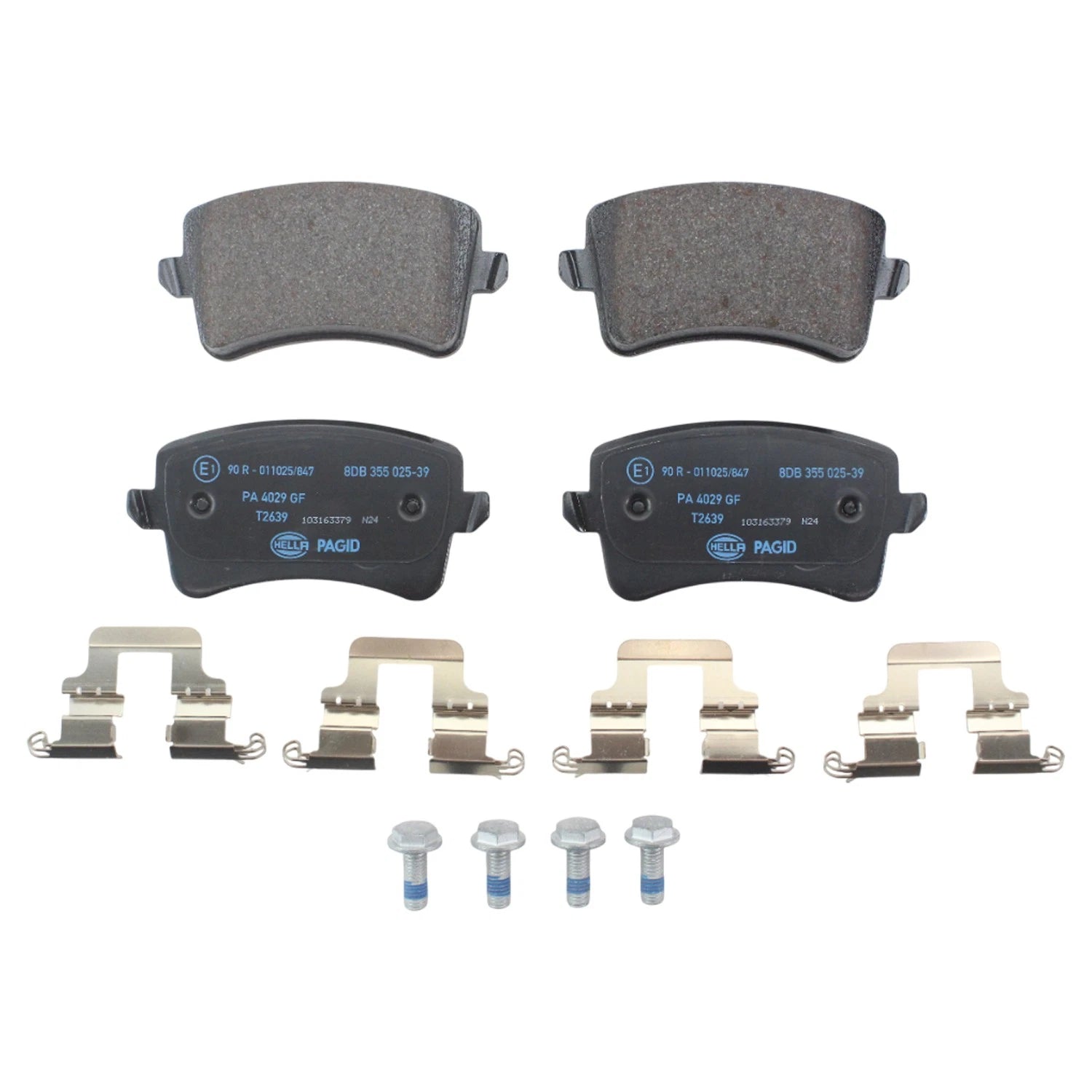 DuraGo Rear Rotor & Low-Met Disc Brake Pad Kit for Audi A4 A5 Q5 (2009–2016)