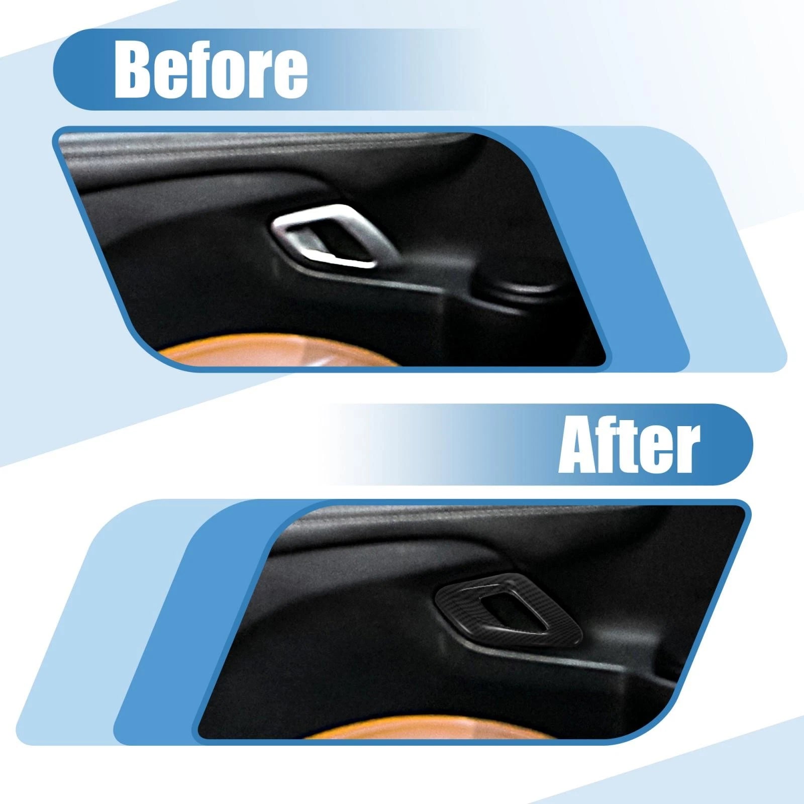 2X Door Handle Bowl Cover Trim for Dodge Challenger (2011–2019)