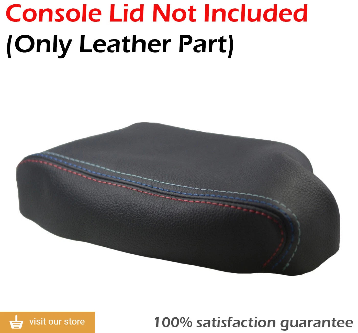 Center Console Armrest Cover for BMW E90 (2005–2013) Leather Synthetic