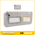 Left Driver Gray Sun Visor for Infiniti QX56 QX80 (2011–2016)
