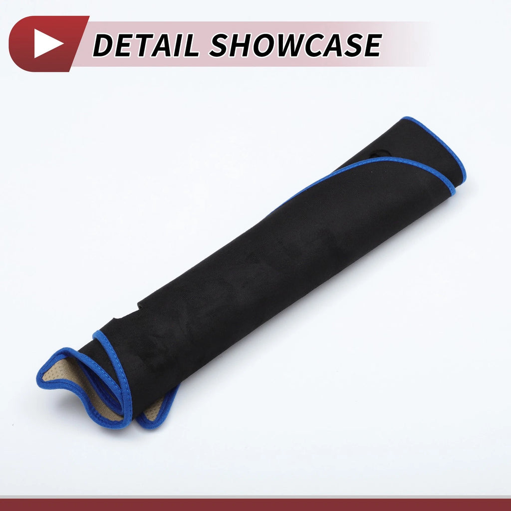Dashboard Cover Mat for Toyota Estima 50 Series (2006–2019) Black Blue