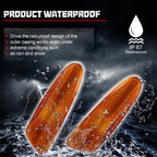 Set of 2 Amber Plastic Lens Front Side Marker Lights for Toyota Celica