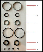 Trim Cylinder Rebuild Set for Volvo Penta SX DPS & OMC Cobra (2 Cylinders)