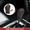 1 Pc Gear Shift Knob Cover for Nissan Maxima (2016–2023) Black Brown Faux Leather