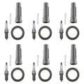 Set of 6 Denso Platinum TT Spark Plugs & Coil Boots for ES350 Camry Venza (2007–2017)