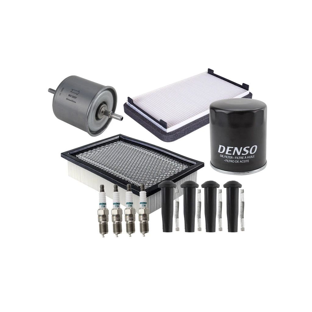 Tune Up Kit 4 Spark Plugs & Boots for Ford Escape Mariner Tribute (2001–2012)
