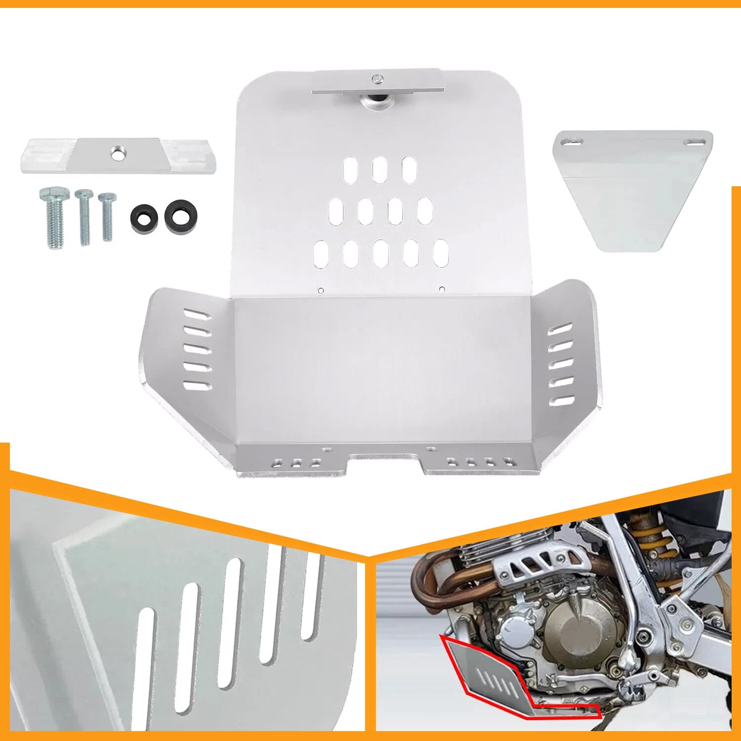 Skid Plate for Honda XR400R (1996–2004) 0102-1402